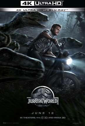 Capa para download torrent de Filme Jurassic World - O Mundo dos Dinossauros - 4K