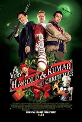 Capa para download torrent de Filme O Natal Maluco de Harold e Kumar
