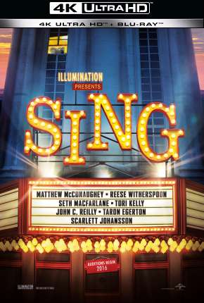 Capa para download torrent de Filme Sing - Quem Canta Seus Males Espanta - 4K