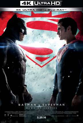 Capa para download torrent de Filme Batman vs Superman - A Origem da Justiça - Versão Estendida - 4K