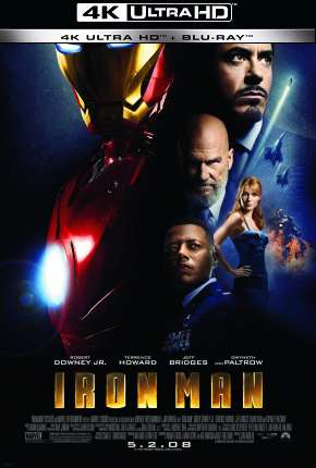 Capa para download torrent de Filme Homem de Ferro - Trilogia - 4K